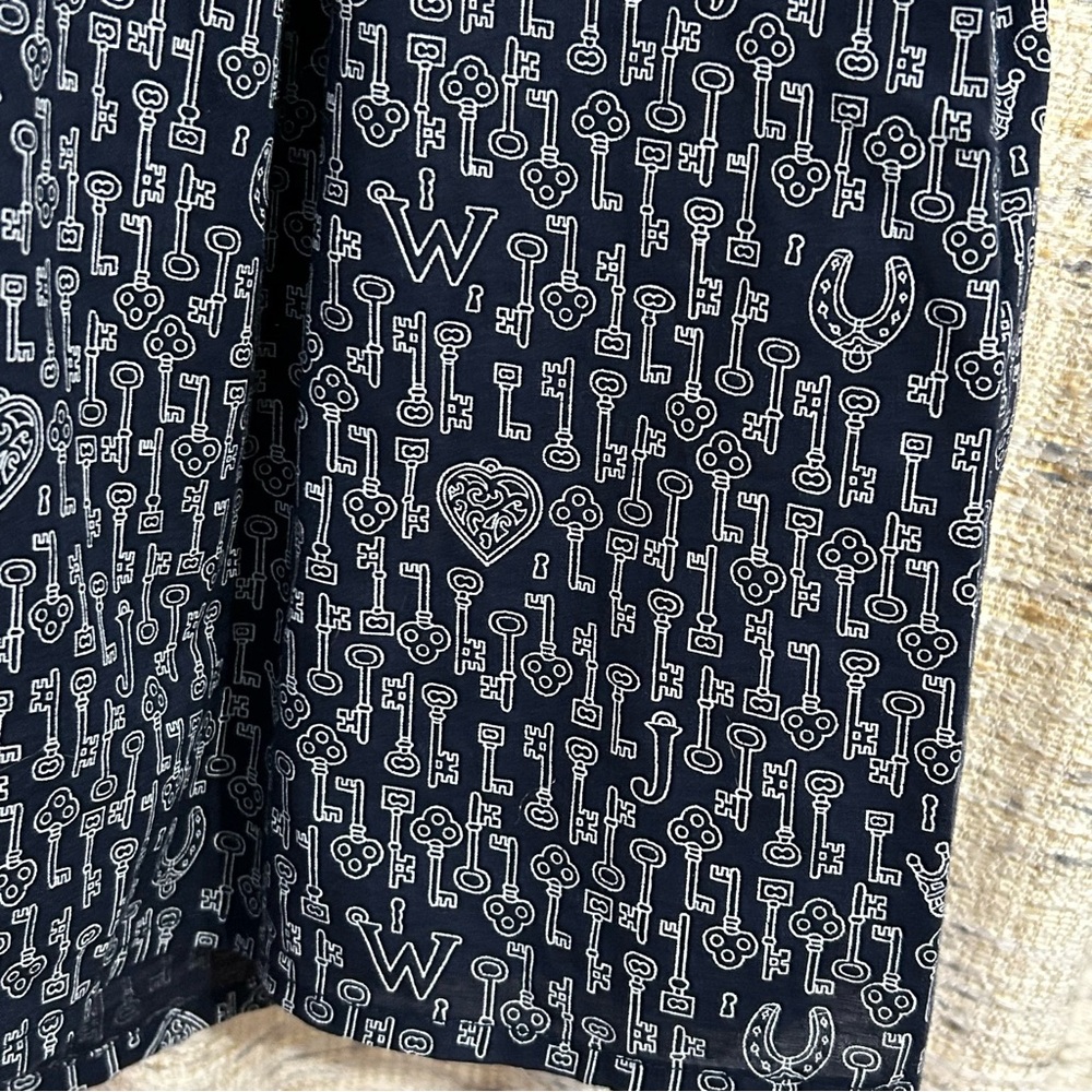 Jack Wills Fabulously British Key Print Sleeveless Dress - 8 - Picture 9 of 9